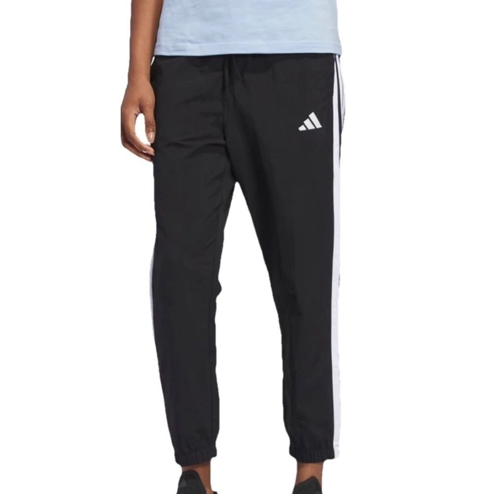 NWT Adidas White Stripes Pants 7/8 Cropped Size 2X 2XL XXL New $50 Activewear - Picture 3 of 14